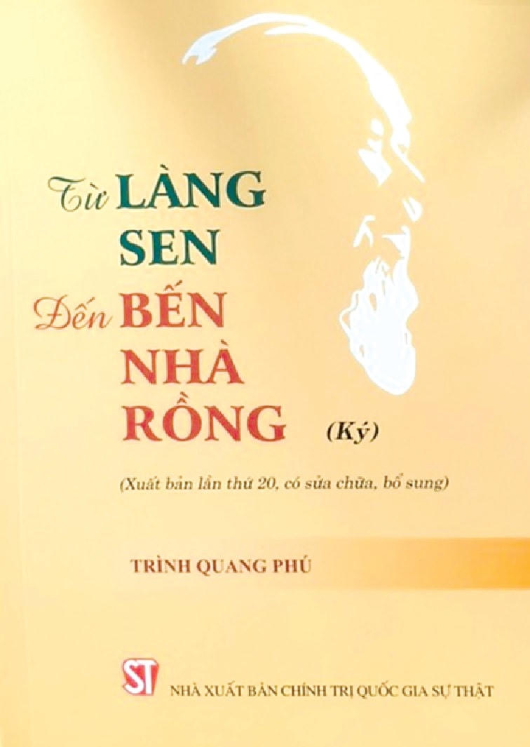 Bìa cuốn sách “Từ Làng Sen đến Bến Nhà Rồng”.