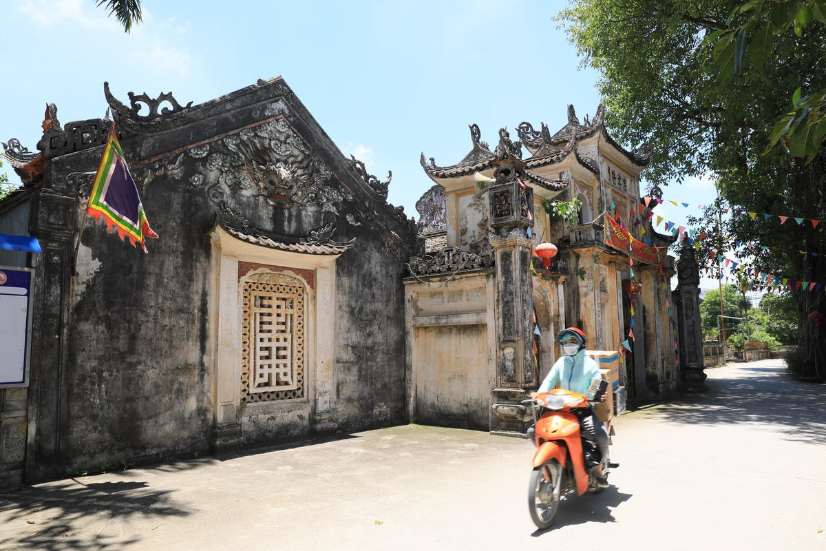 Nét văn hóa còn được lưu giữ ở Làng Cự Đà, Thanh Oai, Hà Nội. ảnh: Quang Vinh.