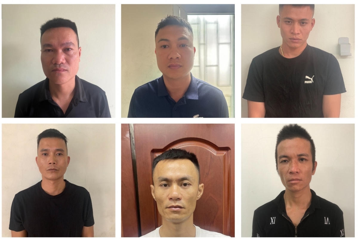 Chân dung nhóm đối tượng hoạt động 'tín dụng đen" vừa bị Công an tỉnh Quảng Ninh bắt giữ.