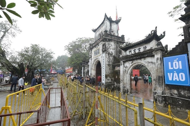 Ban tổ chức thiết lập 5 vòng an ninh với các phương án đảm bảo về an ninh trật tự, phòng chống cháy nổ... Ảnh: Minh Quyết/TTXVN.