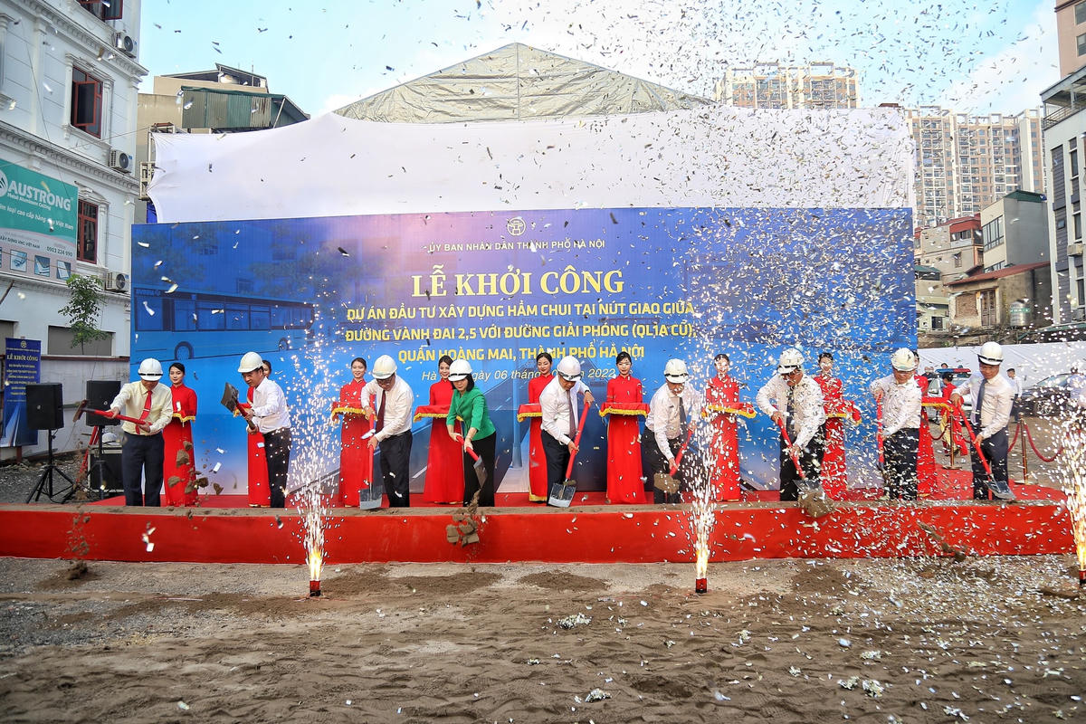 Khởi công hầm chui nút giao Kim Đồng – Giải Phóng&nbsp;