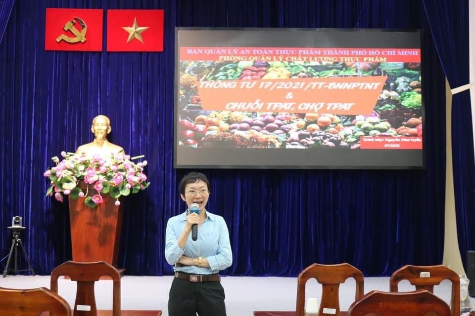 Một lớp tập huấn về kiến thức đảm bảo an toàn thực phẩm cho cán bộ Mặt trận các cấp tại TP HCM năm 2023.