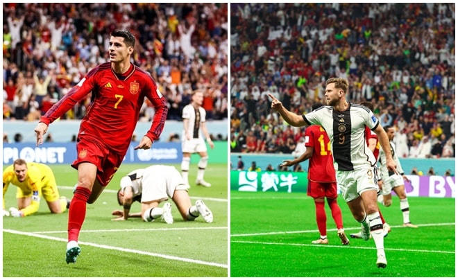 Hòa Tây Ban Nha, Đức hy vọng đi tiếp ở bảng E World Cup 2022