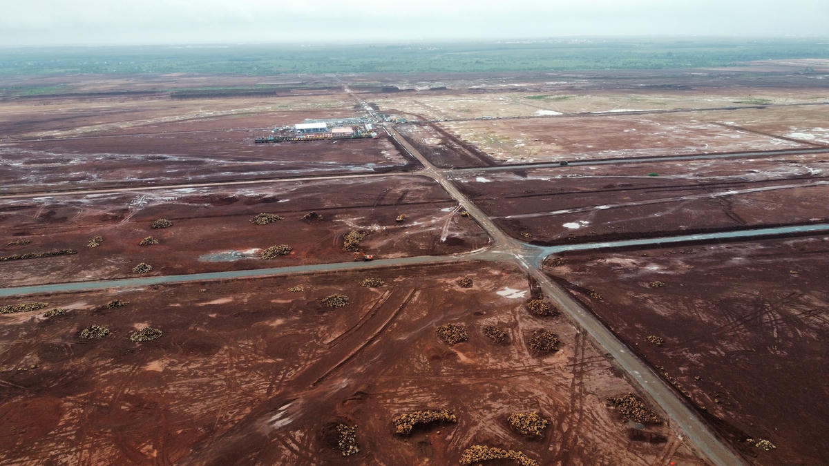 Ví trí gói thầu thứ nhất (số 5.10) thi công xây dựng và lắp đặt thiết bị công trình nhà ga hành khách với giá trị hơn 35.000 tỉ đồng. Ảnh: Mạnh Thìn. 