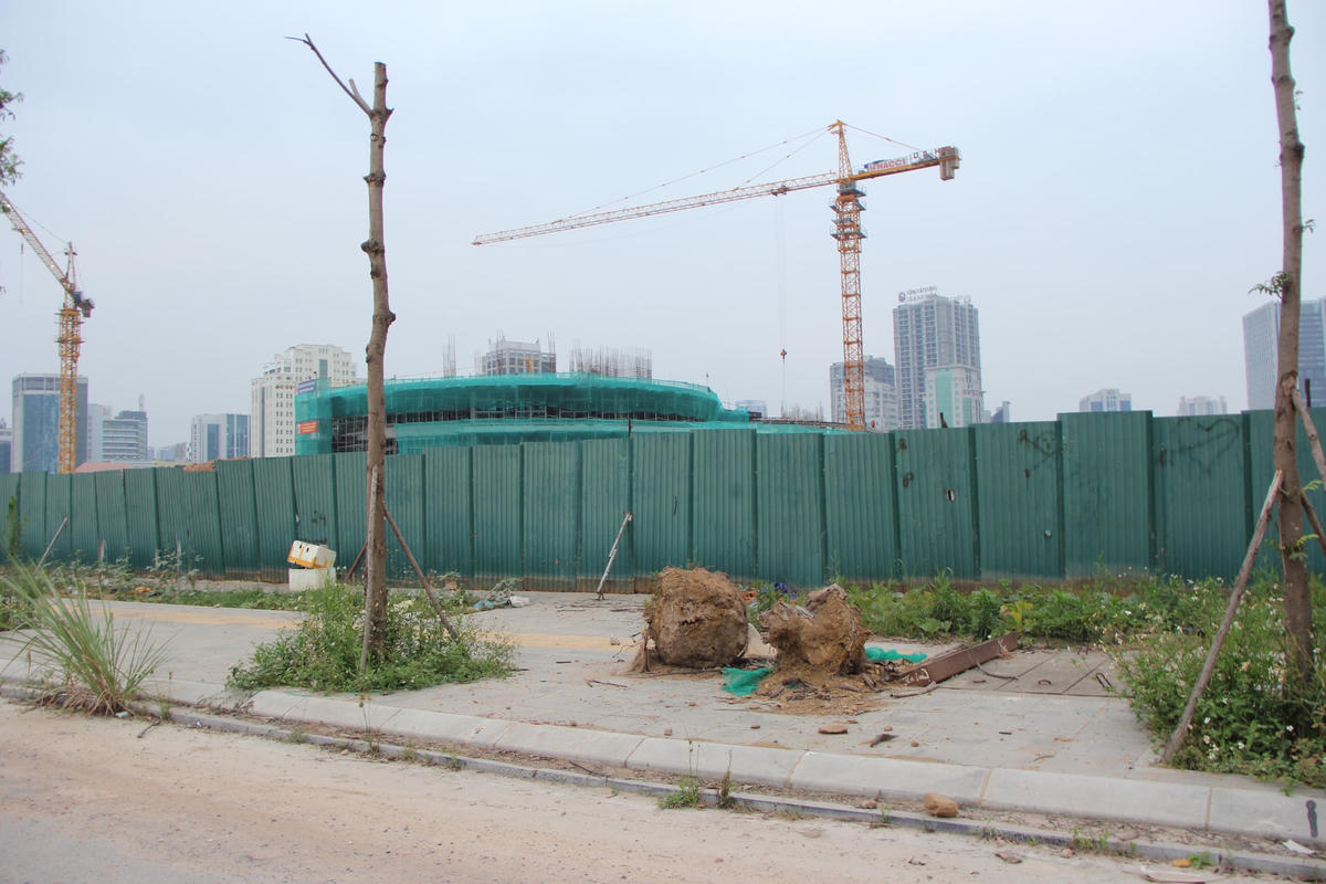 Rác thải bủa vây những con đường Khu đô thị mới Cầu Giấy 