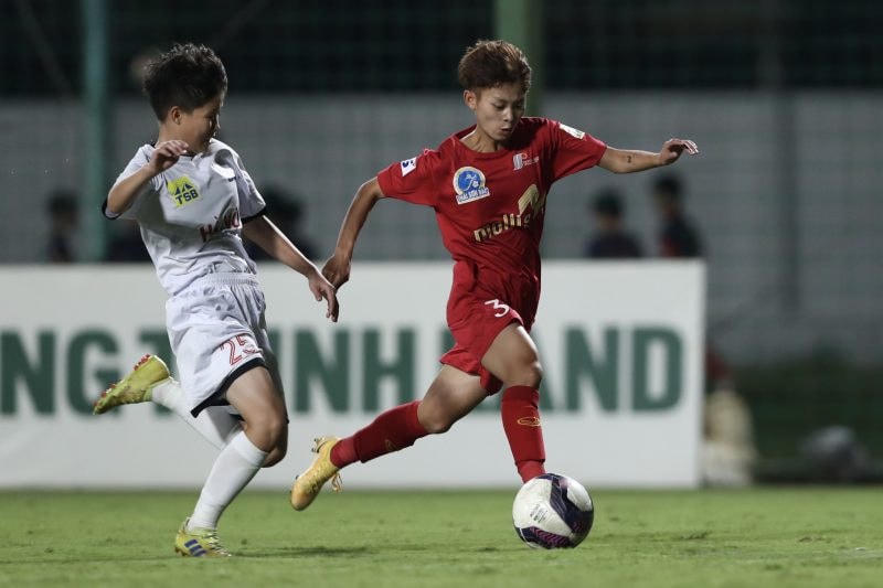 Phong Phú Hà Nam đã chiến thắng 4-0 trước Hà Nội trong trận chung kết. Ảnh: VFF.