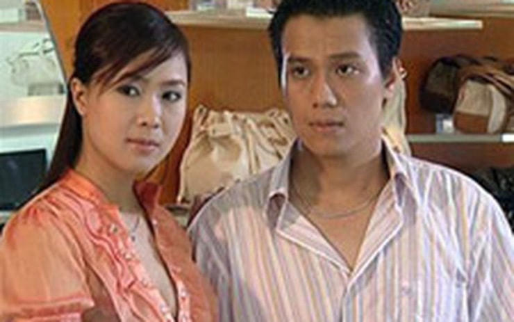 Tạo hình thủa mới vào nghề của Việt Anh và Hồng Diễm. 