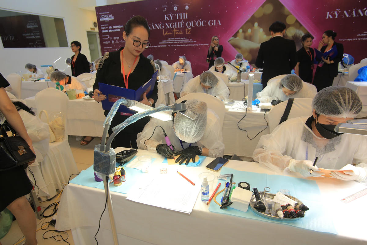 Thí sinh tham gia kỳ thi kỹ năng nghề quốc gia năm 2022