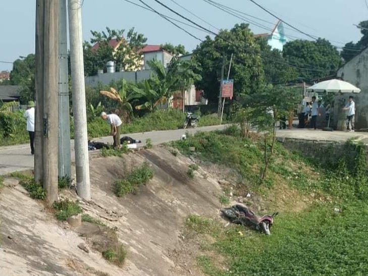 Hiện trường vụ tai nạn thương tâm.