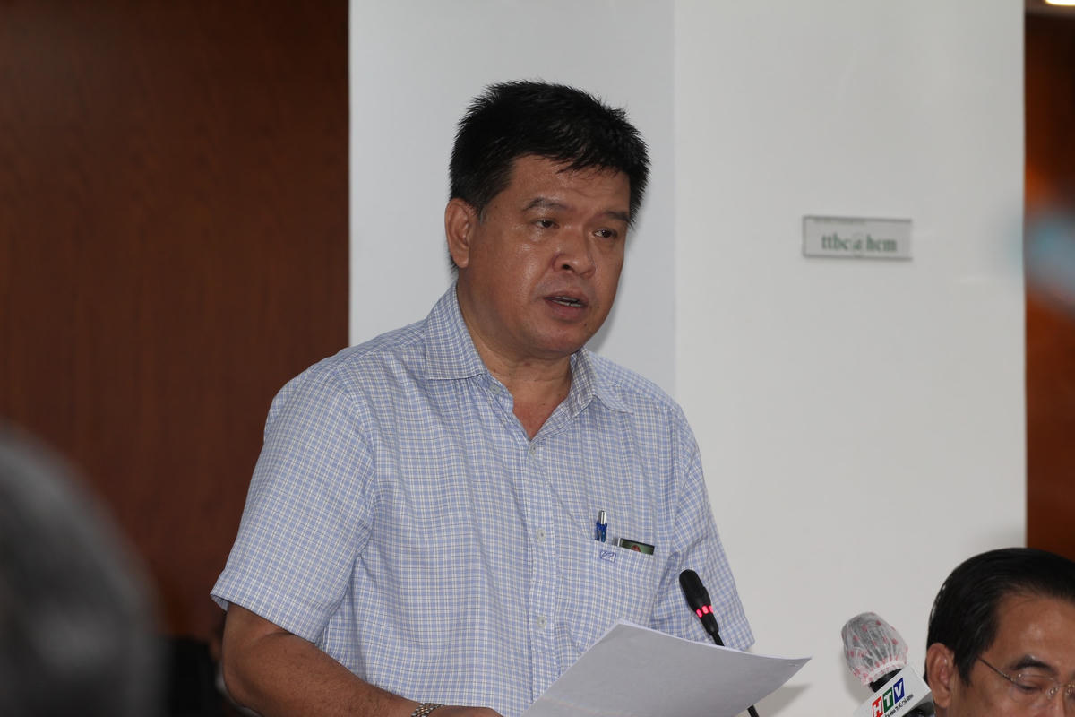 Đại diện Sở Giao thông vận tải TP HCM thông tin về dự án đường Vành đai 3.