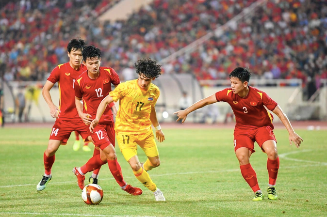 Báo Thái Lan tự tin đội bóng đất Chùa Vàng sẽ lên ngôi vô địch SEA Games 32, dù khả năng cao họ chung bảng với U22 Việt Nam (Ảnh: AP).