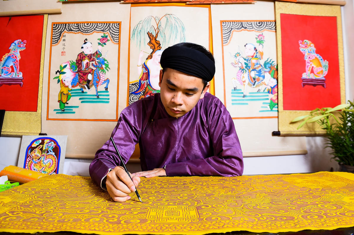 Anh cũng bày tỏ trong thời gian tới, anh sẽ sáng tác thêm nhiều tác phẩm mới, đồng thời lan tỏa những giá trị văn hóa tốt đẹp của ông cha đến các họa sĩ trẻ trong tương lai.