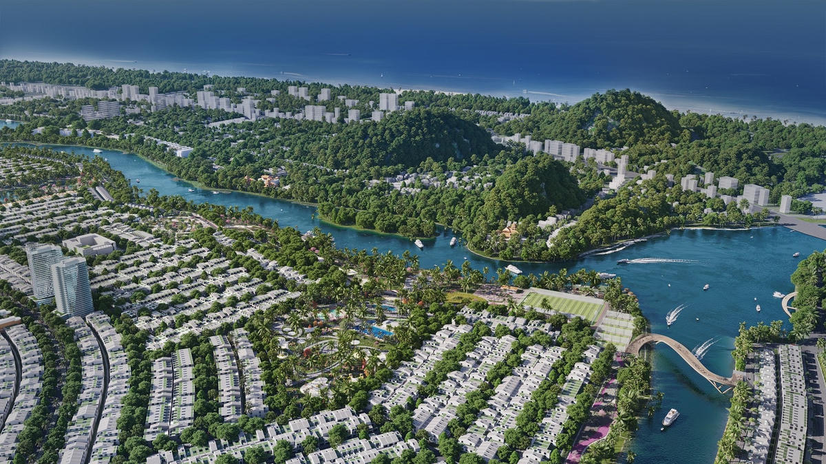 Sun Riverpolis hưởng thụ diện tích mặt nước rộng lớn.