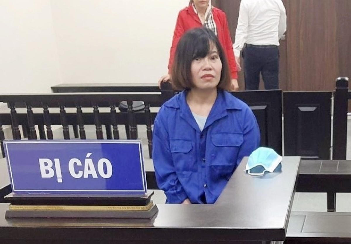 Bị cáo Trịnh Thị Thảo tại phiên tòa.