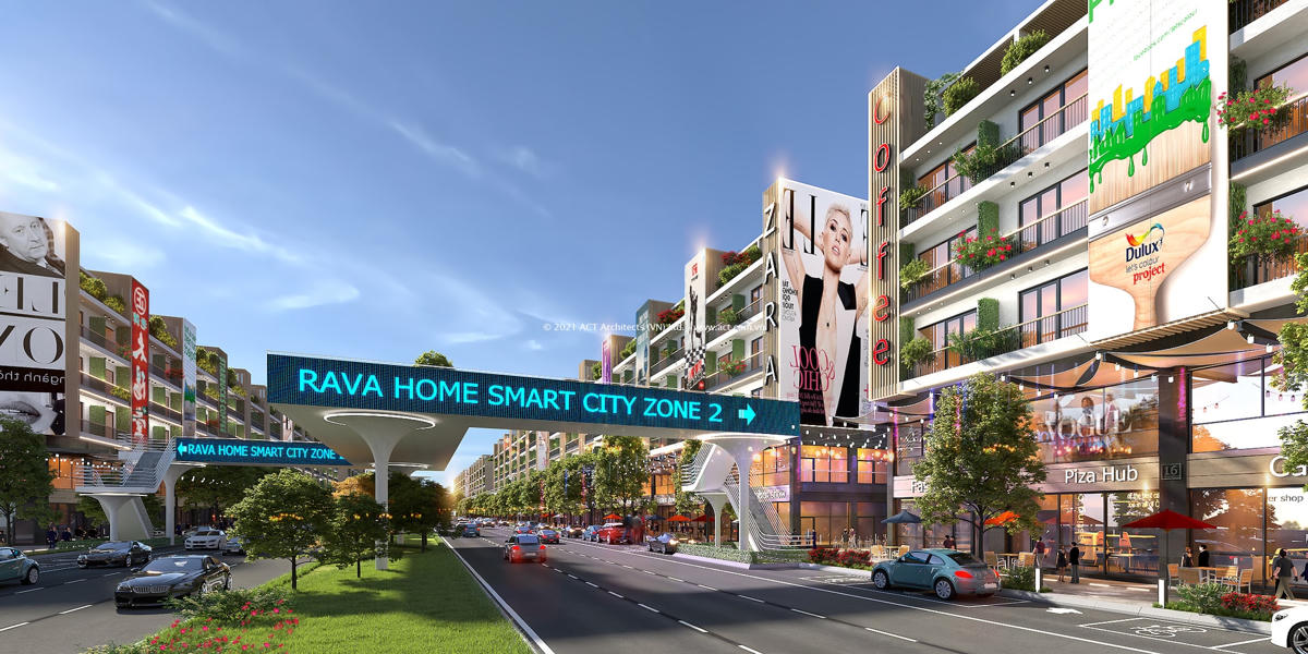 Một tuyến phố của dự án khu đô thị mới xã Nội Hoàng.