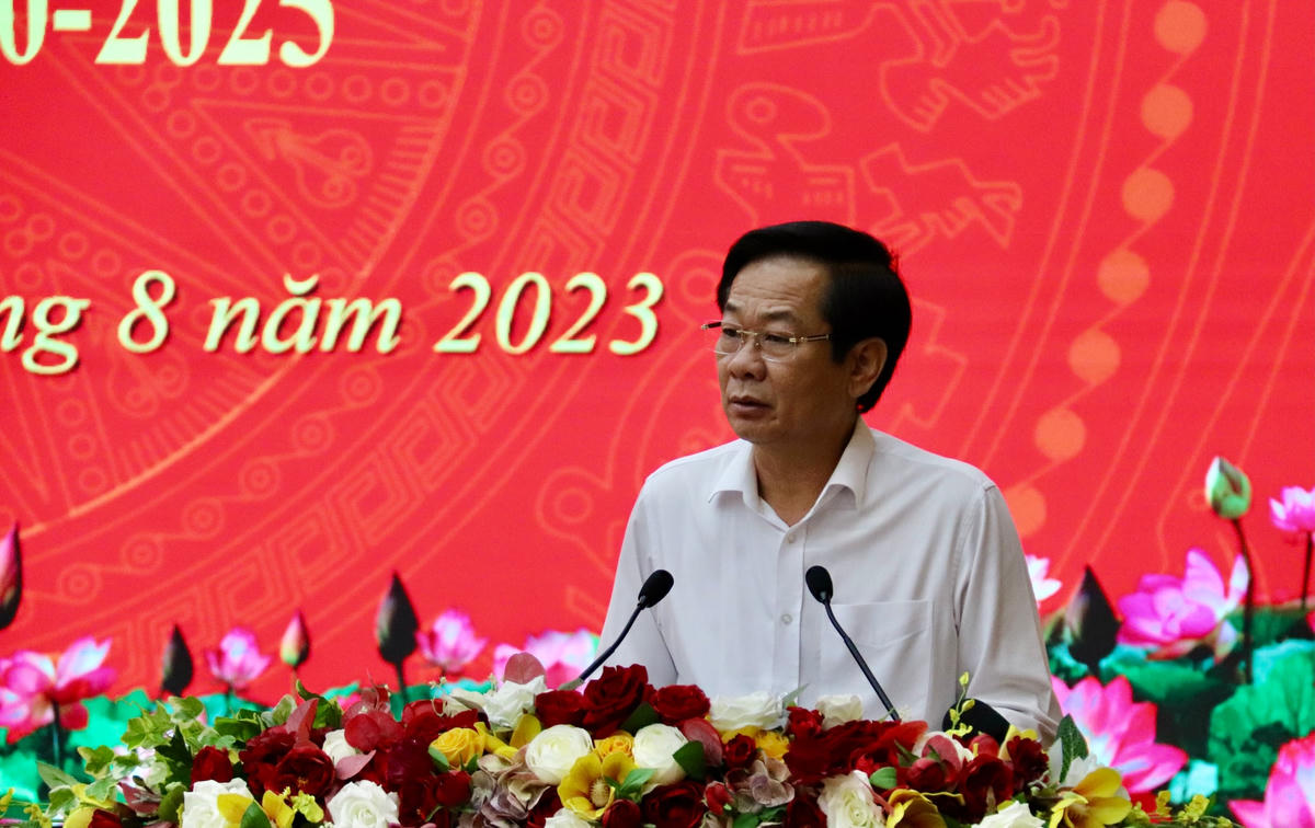 Bí thư Tỉnh uỷ Kiên Giang Đỗ Thanh Bình phát biểu kết luận.