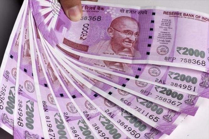 Đồng rupee của Ấn Độ . Ảnh: REUTERS/TTXVN