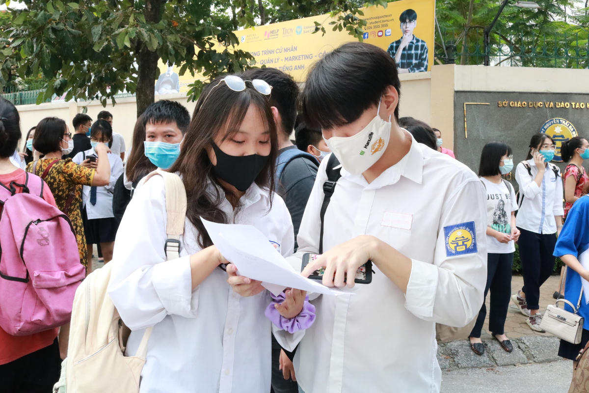 Thí sinh dự thi tốt nghiệp THPT.