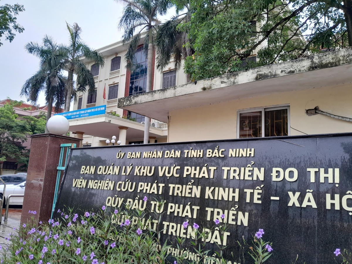 Trụ sở Ban Quản lý khu vực phát triển đô thị Bắc Ninh tại thành phố Bắc Ninh.