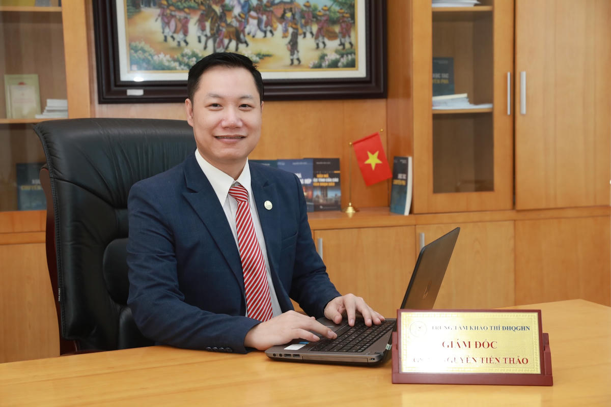 GS.TS Nguyễn Tiến Thảo, Giám đốc Trung tâm Khảo thí Đại học Quốc gia Hà Nội.