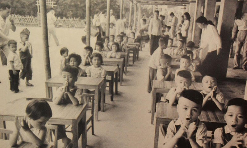 Một lớp học thời xưa. Ảnh tư liệu.  