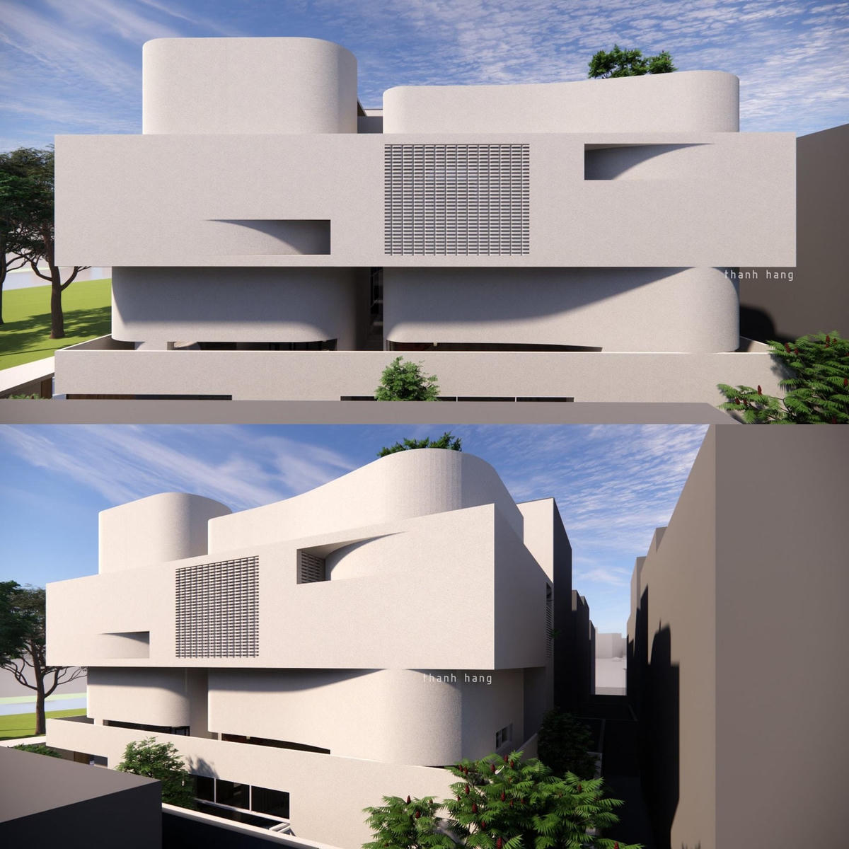 Hình ảnh căn biệt thự được Thanh Hằng khoe trên mạng xã hội. Căn biệt thự dự kiến sẽ hoàn thiện trong năm nay. Đây là một trong những thành quả sau bao năm hoạt động miệt mài của cô.