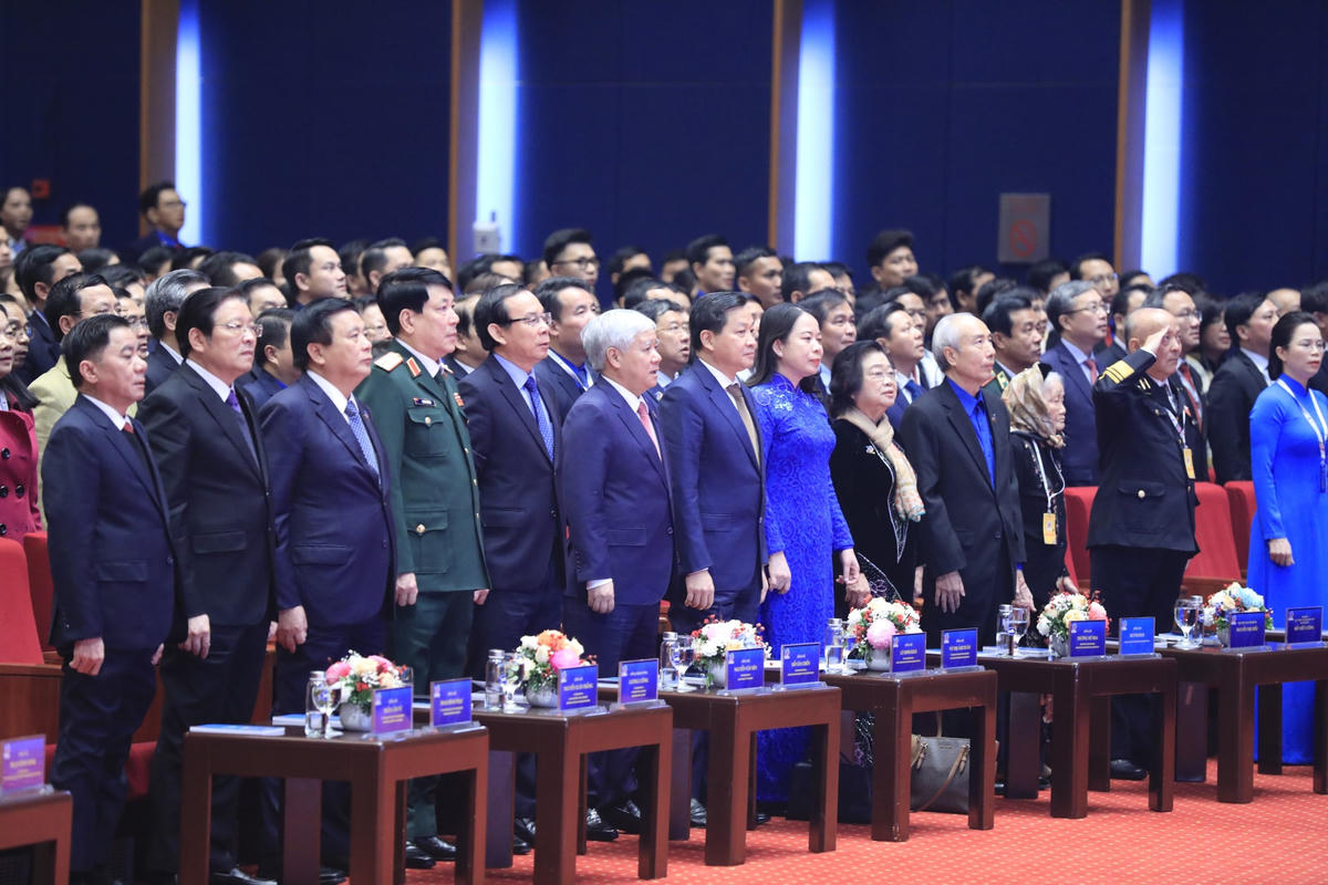 Bí thư Trung ương Đảng, Chủ tịch Ủy ban Trung ương MTTQ Việt Nam Đỗ Văn Chiến dự Đại hội.