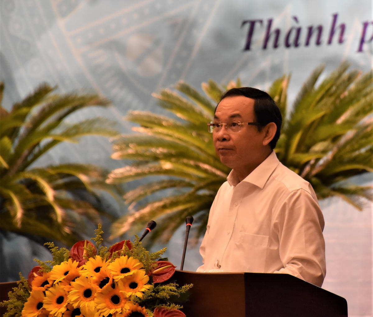 Ông Nguyễn Văn Nên, Bí thư Thành ủy TP HCM , Trưởng ban Chỉ đạo phòng, chống tham nhũng, tiêu cực  TP HCM. (ảnh: Hồng Phúc).
