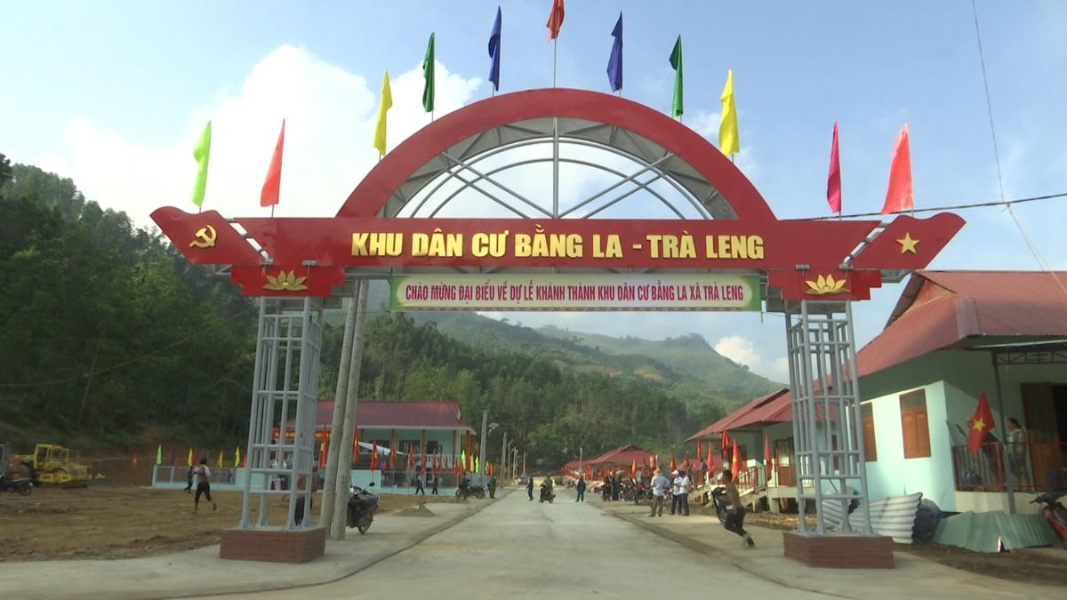 Một góc KDC Bằng La, xã Trà Leng.