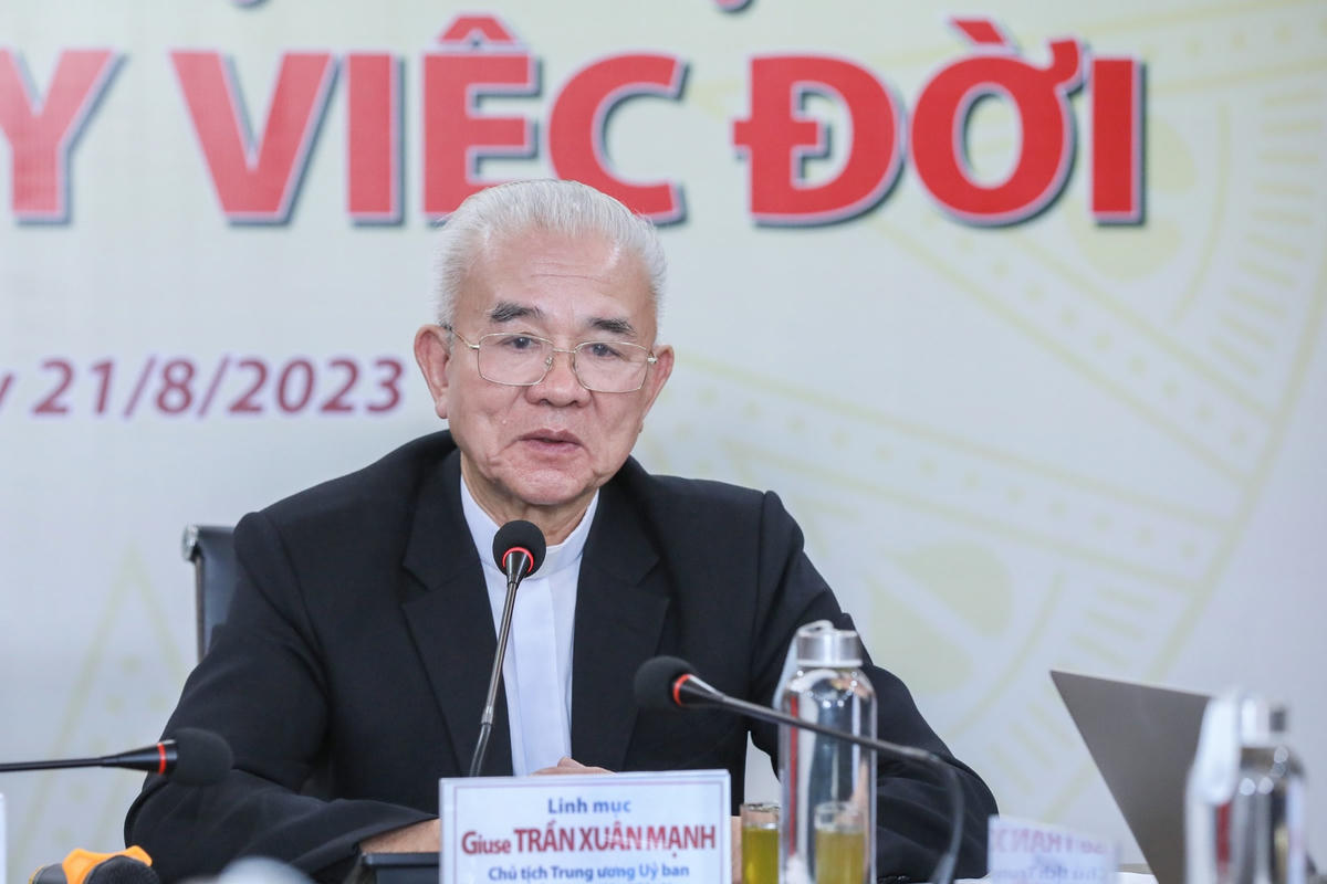Linh mục Giuse Trần Xuân Mạnh. Ảnh: Quang Vinh.