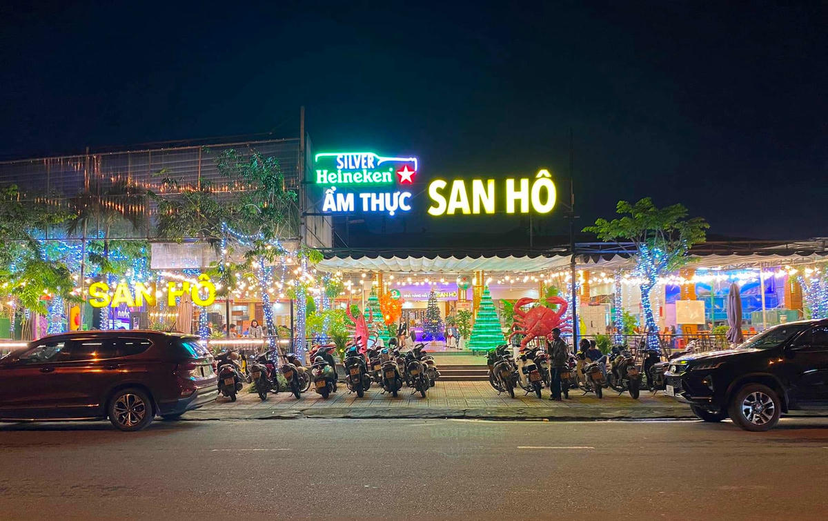 Nhà hàng San Hô ở TP Tam Kỳ, nơi xảy ra vụ việc.