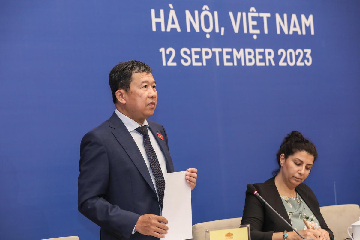 Ông Vũ Hải Hà phát biểu tại hội nghị (Ảnh: Quang Vinh)