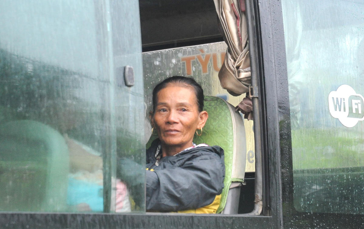 Bà Trần Thị Mừng nói về cơn bão số 4.