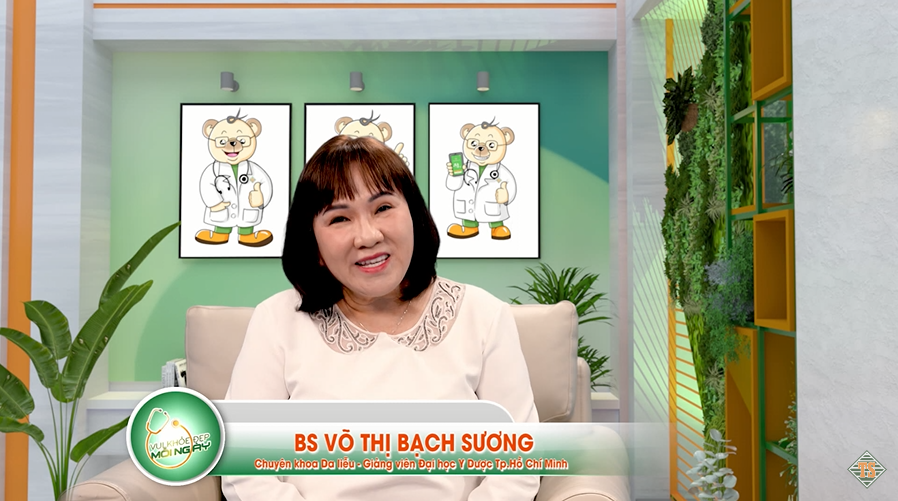 Thạc sĩ, Bác sĩ Võ Thị Bạch Sương, Chuyên khoa Da liễu - Giảng viên Đại học Y Dược TP HCM.