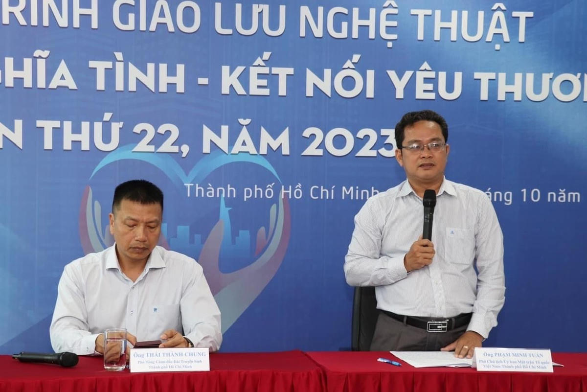 Họp báo thông tin về Chương trình giao lưu nghệ thuật “Thành phố nghĩa tình - Kết nối yêu thương” lần thứ 22, năm 2023.