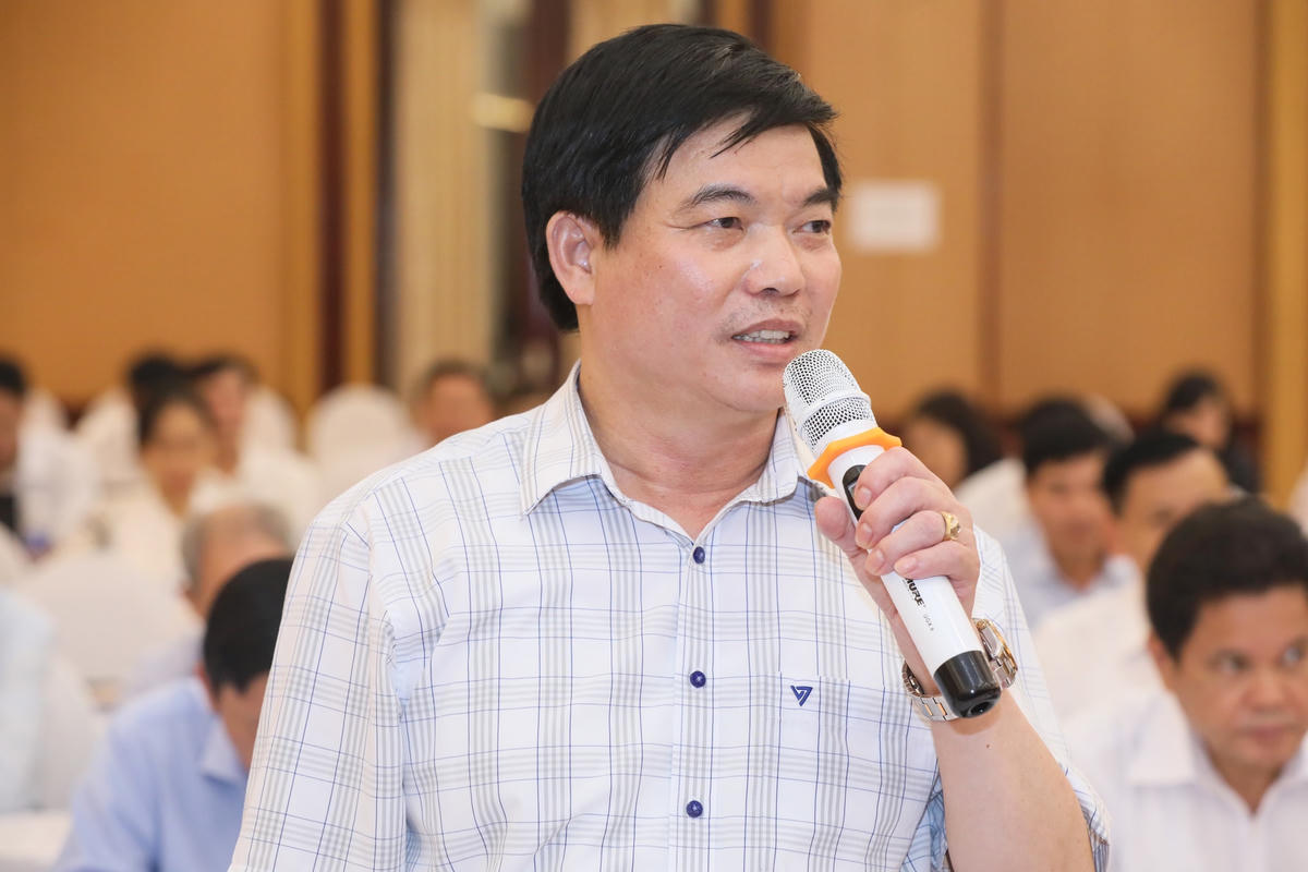 Ông Nông Lương Chấn, Chủ tịch Ủy ban MTTQ tỉnh Lạng Sơn phát biểu. Ảnh: Quang Vinh.