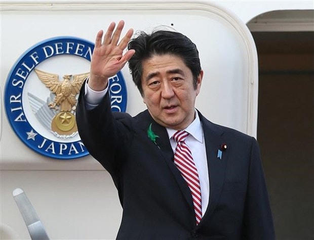 Ông Abe Shinzo, khi đương nhiệm Thủ tướng Nhật Bản, tháng 4/2015. (Ảnh: AFP/TTXVN).