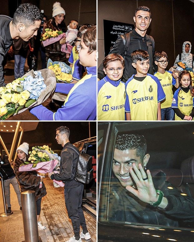 Ronaldo được chào đón khi tới Saudi Arabia (Nguồn: ESPN).