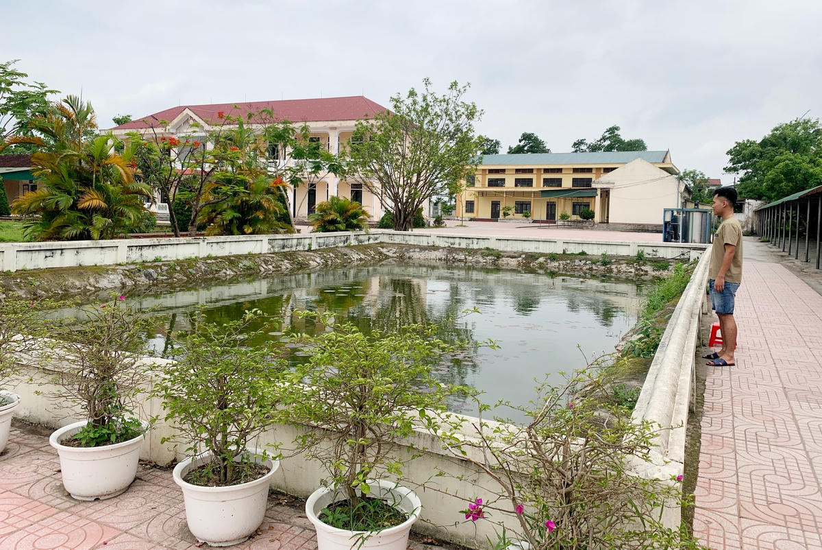 Hồ nước nơi xảy ra sự việc.