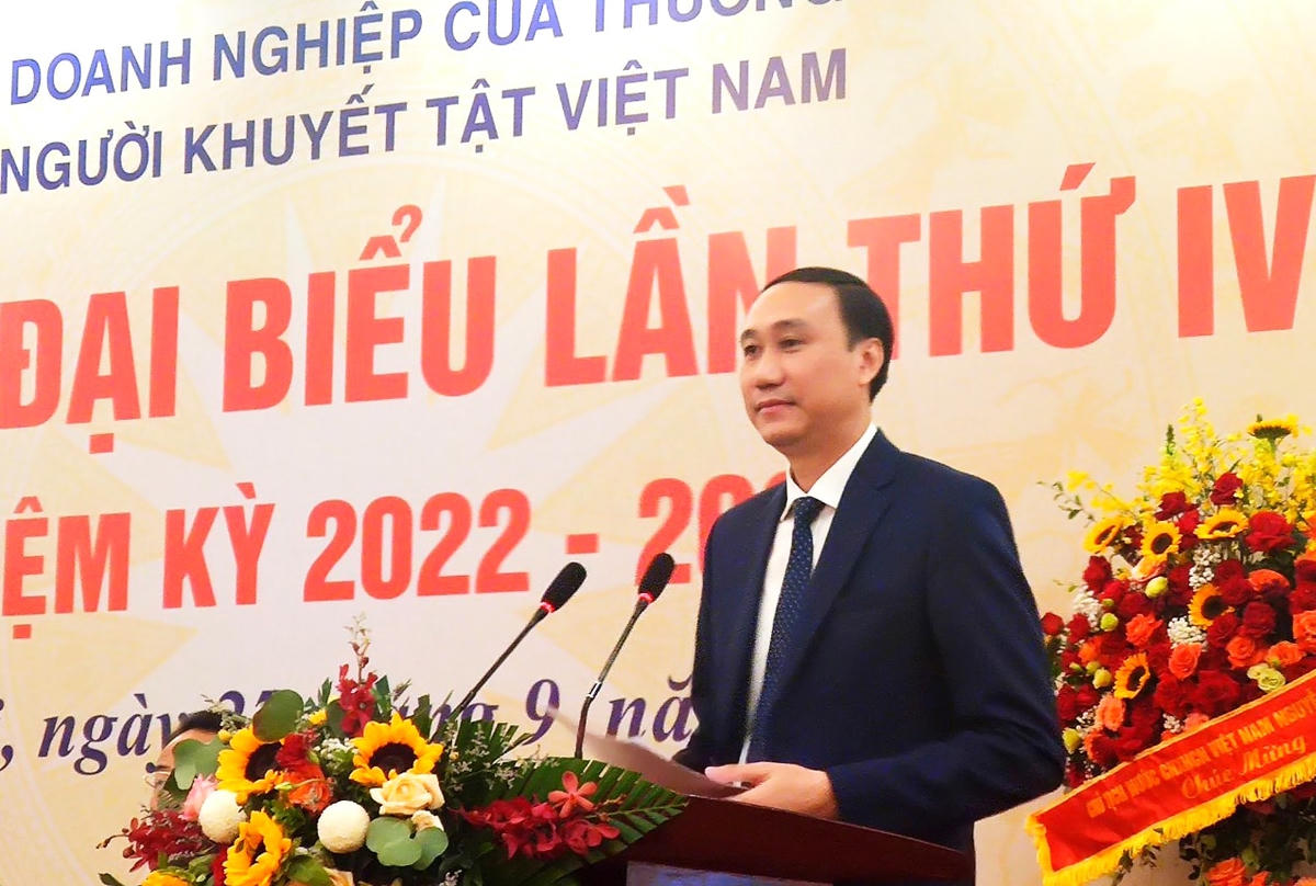 Phó Chủ tịch UBTƯ MTTQ Việt Nam Phùng Khánh Tài phát biểu tại Đại hội.