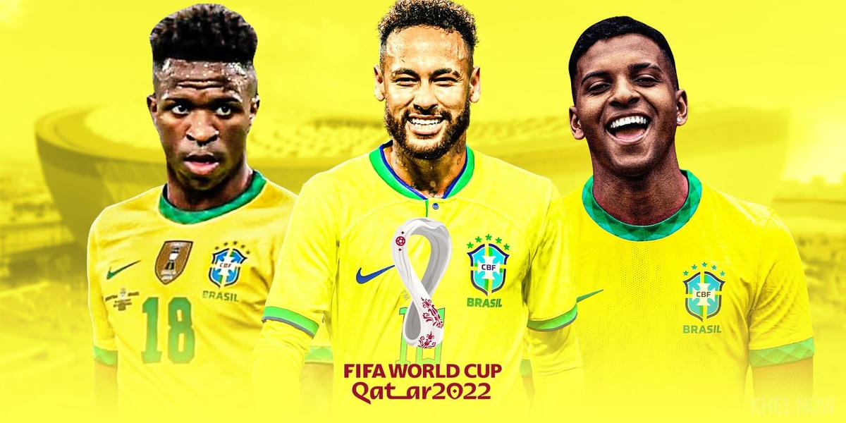 Vinicius - Neymar - Rodrygo là bộ 3 người hâm mộ kỳ vọng nhất trên hàng công Brazil, cùng với Richarlison.