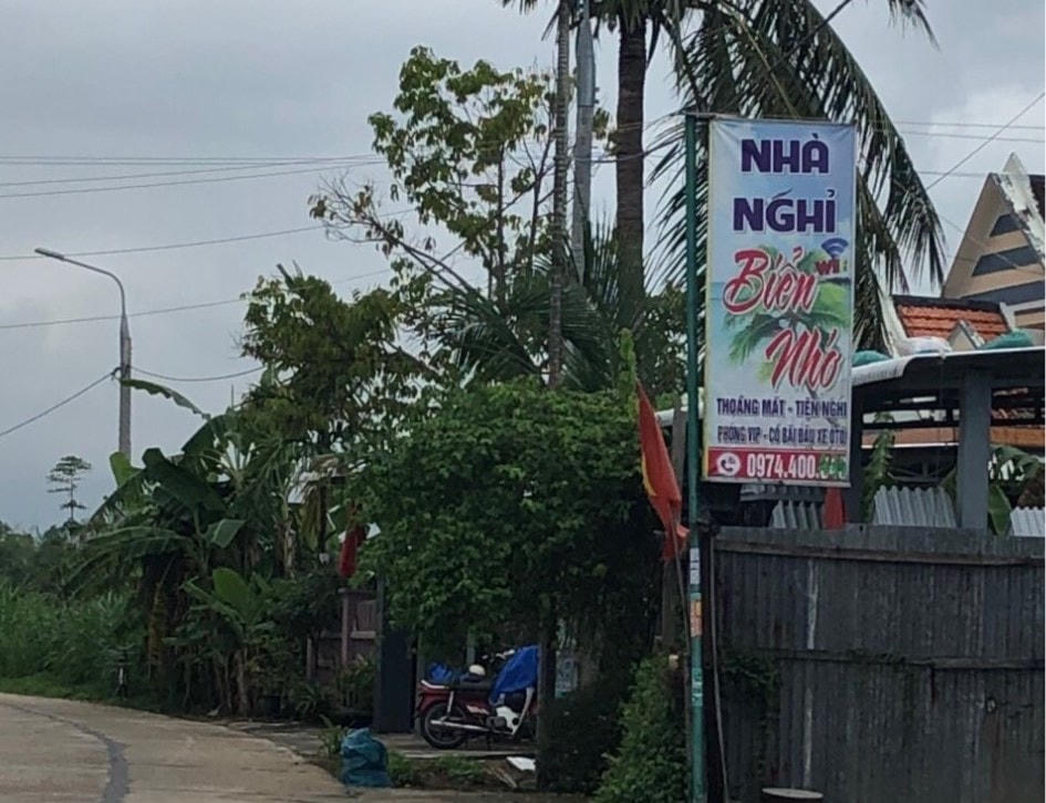 Nhà nghỉ Biển Nhớ nơi xảy ra vụ việc.   