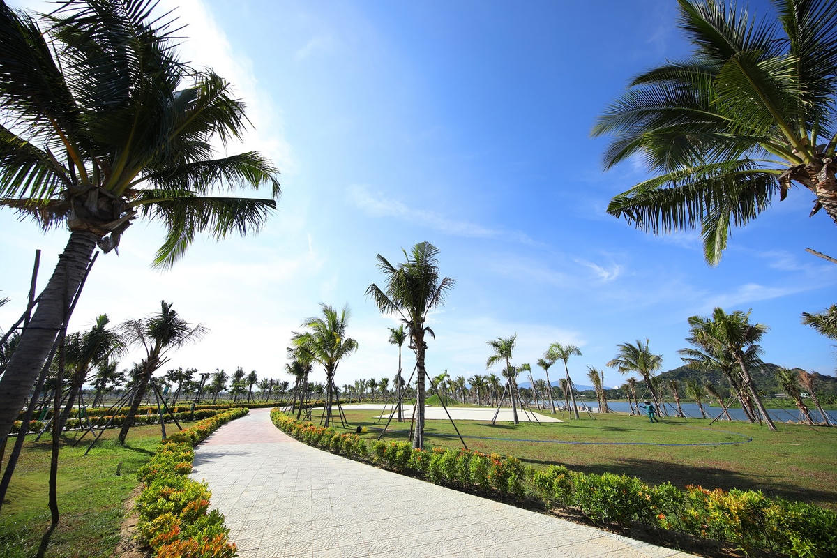 Công viên ven sông rộng 50 ha đang được đầu tư xây dựng tại Sun Riverpolis.