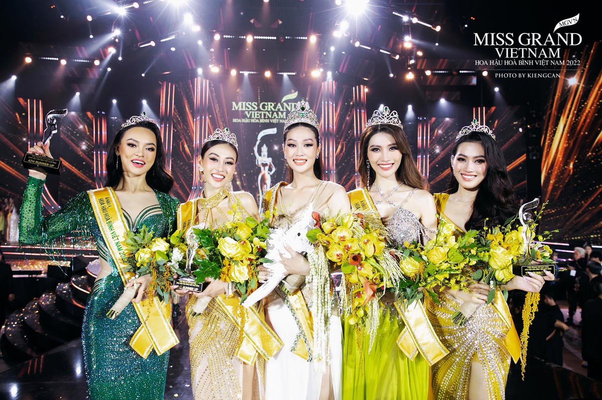 Top 5 Miss Grand Vietnam 2022 được nhận xét xinh đẹp và thông minh. 