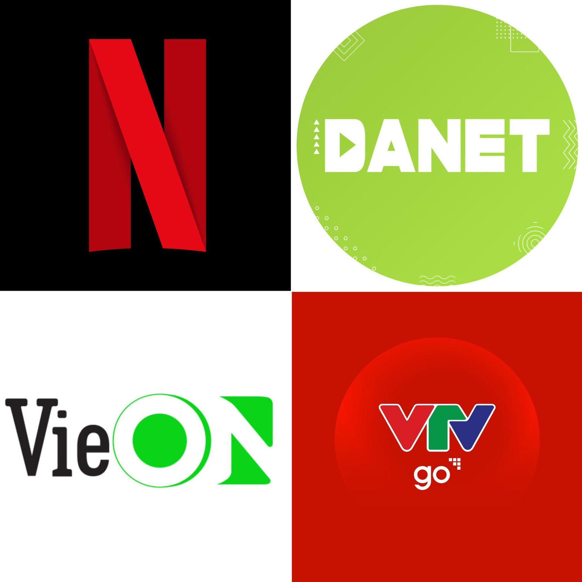 4 nền tảng VoD phổ biến, được nhiều người Việt Nam sử dụng.