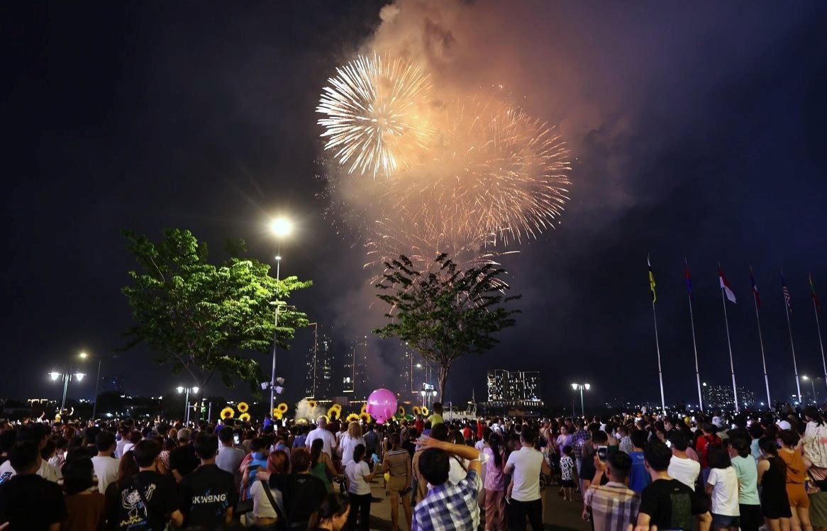 TP HCM dự kiến bắn pháo hoa tại hai địa điểm lớn nhân dịp Quốc khánh 2/9 năm nay. Anhr minh họa. 