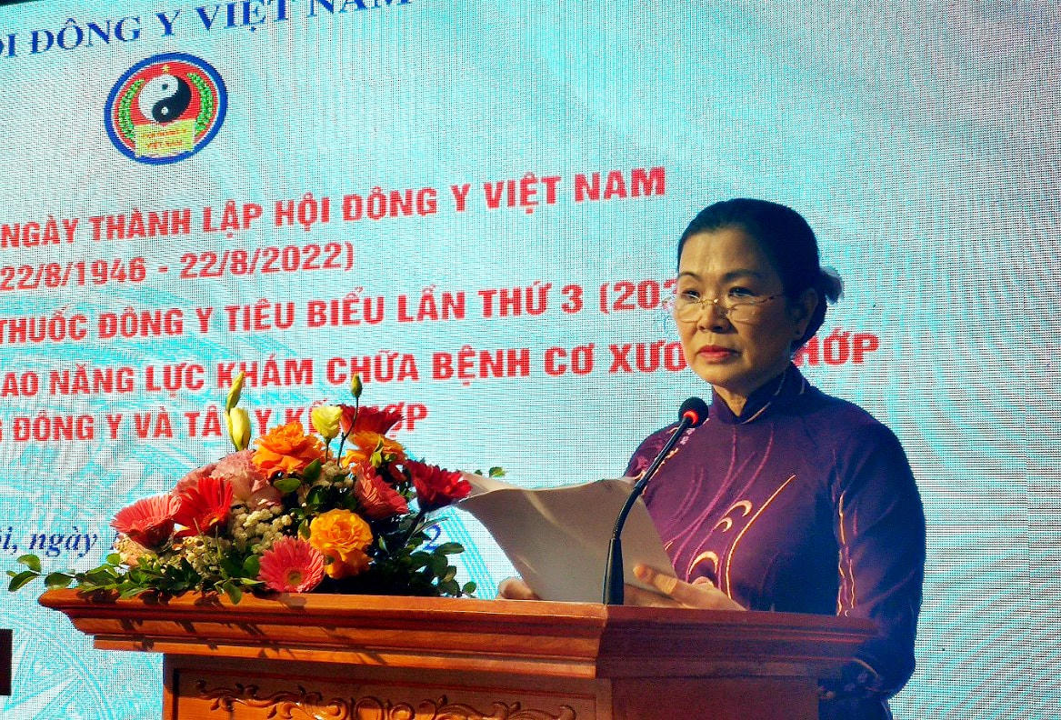 Phó Chủ tịch UBTƯ MTTQ Việt Nam Trương Thị Ngọc Ánh phát biểu tại buổi lễ.