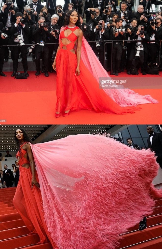 Siêu mẫu huyền thoại Naomi Campbell gây bất ngờ khi diện bộ váy cắt xẻ táo bạo. Ở tuổi ngoài 50, vóc dáng của cô vẫn luôn khiến nhiều người mê đắm, mơ ước.