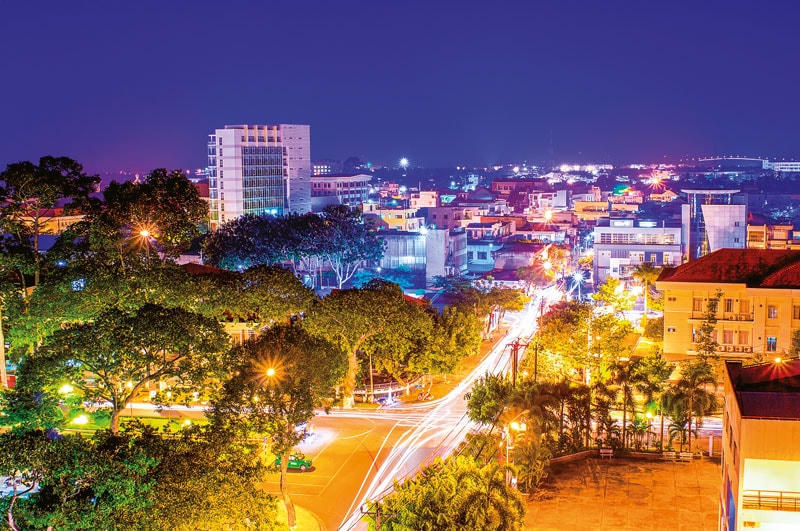 Trung tâm thành phố Bến Tre.