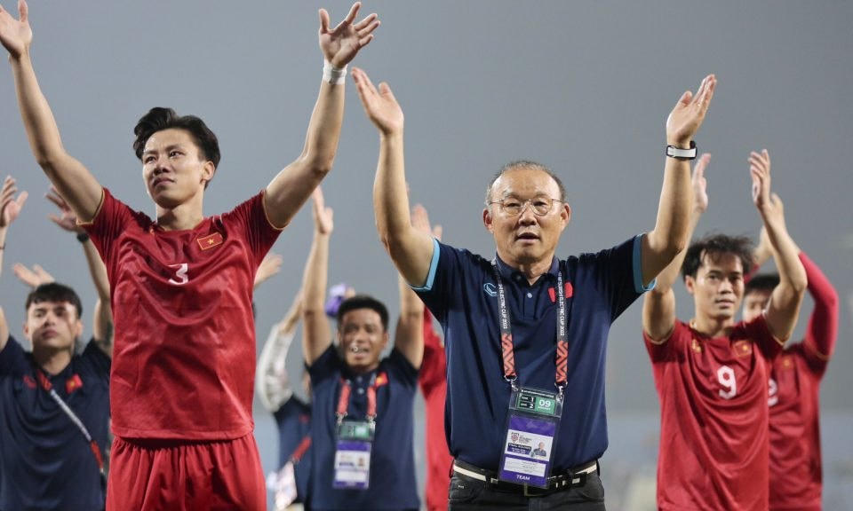 Thầy trò ông Park đã lập nên nhiều kỷ lục tại AFF Cup 2022. Ảnh: VFF.